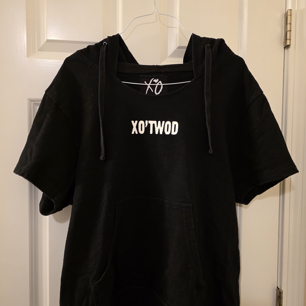 The Weeknd XO Short Sleeved Hoodie XO'TWOD Trilogy Vintage Merch